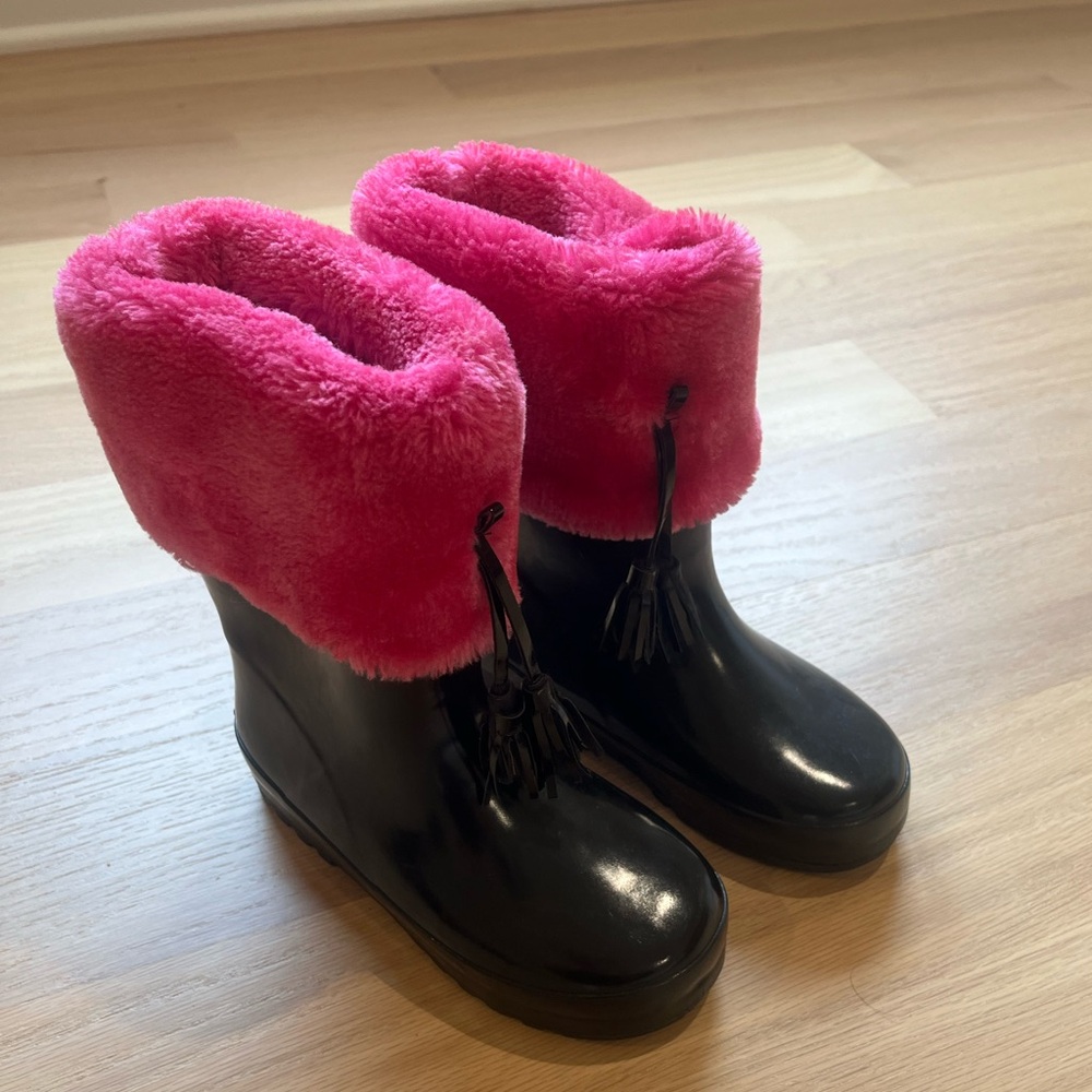 Lili Gaufrette girls rain/snow boots size 11
